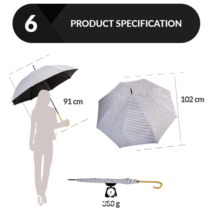 防風軽量チェックオートオープンストレート傘Odm Windproof Lightweight Checked Auto Open Straight Umbrella Odm